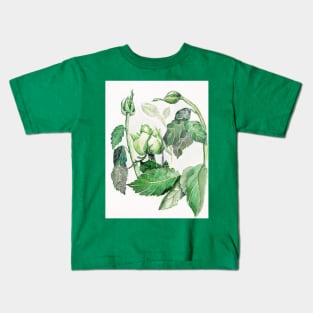 Green Rose Kids T-Shirt